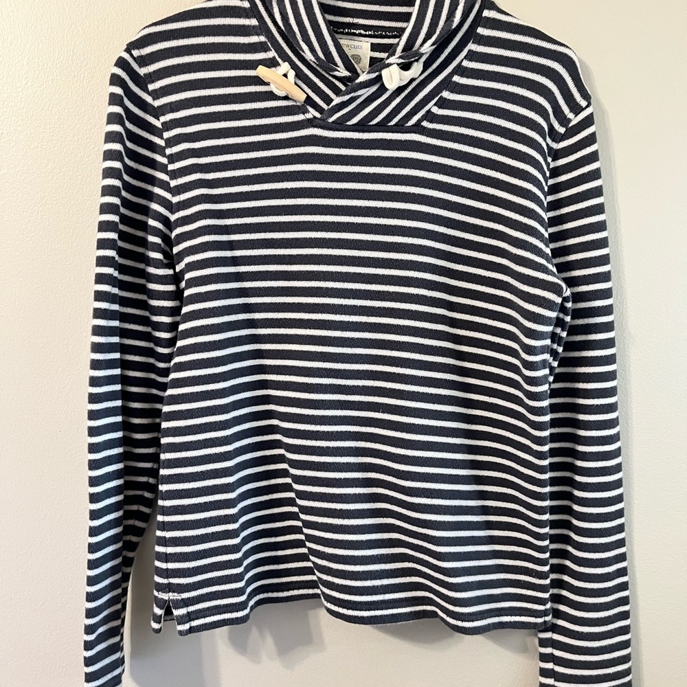 J. Crew Navy Striped Pullover